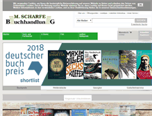 Tablet Screenshot of buchhandlung-scharfe.de